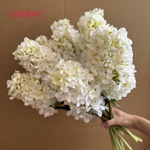 DC265 Hortensia de Seda Artificial Vintage con Degradado, Tipo Cono, para Arreglos Florales, Arcos y Mesas - Product Image 6