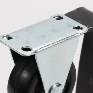 Furniture <b>Caster</b> 1.5 Inch Rubber Fixed <b>Wheel</b> Plate Mount Silent Bearing General Use - Product Image 2