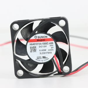 Sunon พัดลม HA40101V4-1000C-A99ไฟฟ้า40x40x10มม. 12VDC 0.43วัตต์31mA 5000รอบต่อนาทีตู้แบริ่ง5.4CFM พัดลมระบายความร้อนตามแนวแกนอินเวอร์เตอร์ - Product Image 1