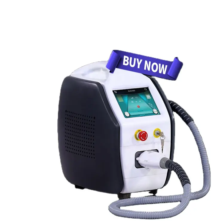 KES xách tay chuyên nghiệp Q Switch ng Yag laser 1064mm & 532nm đặc biệt loại bỏ hình xăm Nd Yag Thiết bị laser cho da