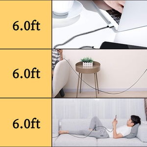 Cable USB Tipo C (1.8 m), Cable de Carga Rápida 3A con Trenzado de Nailon para Samsung Galaxy S9 S8 Note 9 Note 8 Galaxy Note 20 10 S21 S20 - Product Image 6