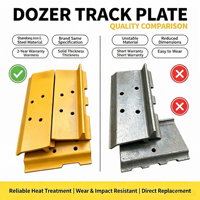 Plaquettes de chenilles en acier personnalisées pour bulldozers, compatibles avec diverses marques de composants de train de roulement de bulldozers - Vente en gros