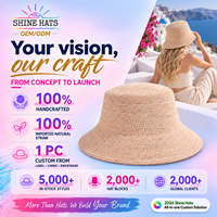 Chapeaux de paille pour femmes 2027 avec logo personnalisé, chapeaux sans bord pour femmes, sombrero, chapeau de soleil d'été, chapeau cloche, chapeau bob, vente en gros