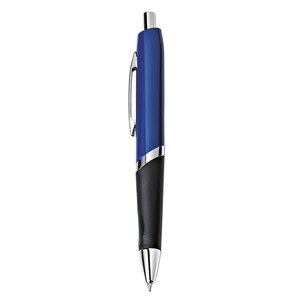 Stylo bille torsadé en laiton et acier, pointe 0,5 mm, corps en plastique jaune, stylo publicitaire fantaisie - Product Image 1
