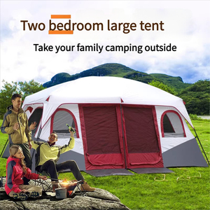 Luxury Oxford Fabric Two Bedroom Double Layer Waterproof 6 Person Large Family Camping Glamping <strong>Tent</strong> with Quick Open Design - Product Image 4