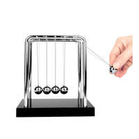 Dailymag Antistress jeu bureau décor Science équilibre Pendule Science Pendule Newton Berceau Newtons Berceau avec Base en Bois