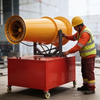 Machine à brouillard puissante de 60 m avec atomisation haute pression pour les grands chantiers de construction