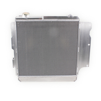S-0135 Nouveau radiateur en aluminium à 3 rangées avec ventilateur et capuchon pour Jeep Wrangler YJ TJ 1987-2006 pour moteur Chevy Mopar V8