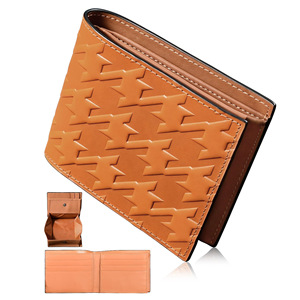 Cartera de Cuero Repujado Rakuten Chidori, Billetera Bifold con Múltiples Ranuras para Tarjetas, Cuero Genuino, para Hombre, Azul Marino, 6 Pulgadas, Anti-Fraude, Portátil - Product Image 4