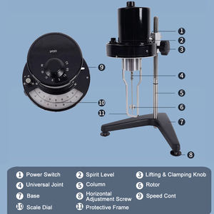 Olie Voedselcoating Verf Inkt Viscositeitstester <span class=keywords><strong>NDJ-1</strong></span> Rotatie Viscositeitsmeter Voor Laboratorium Industrieel - Product Image 4