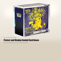 Boîte de présentation carrée en acrylique transparent, bords polis sans couture, support protecteur scellé anti-poussière, logo personnalisé OEM/ODM