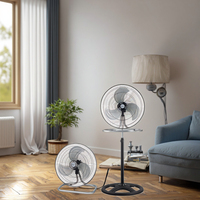 Ventilateur sur pied industriel SOKANY 19047 trois-en-un à forte puissance, oscillant verticalement, de 18 pouces, conçu pour