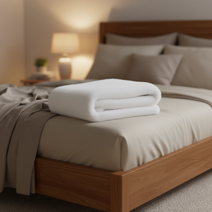 Manta de Cama Acogedora de Piel Sintética, 50 x 60 Pulgadas, Suave, Rectangular, Minimalista, para Todas las Estaciones - Product Image 2