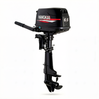 Moteur hors-bord 4 temps 6,5 CV Hidea pour bateaux de pêche gonflables, économique en carburant et à alimentation de secours