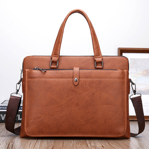<span class=keywords><strong>Sac</strong></span> de <span class=keywords><strong>travail</strong></span> en <span class=keywords><strong>cuir</strong></span> PU marron pour homme, personnalisable en gros, sacoche souple pour ordinateur portable, <span class=keywords><strong>sac</strong></span> de bureau en <span class=keywords><strong>cuir</strong></span> - Product Image 1