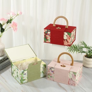 High-End Portable Embossed Rose <strong>Wedding</strong> <strong>Gift</strong> <strong>Box</strong> for Bridesmaids Valentine's Day <strong>Wedding</strong> Candy <strong>Box</strong> for Mid-Autumn Festival <strong>Box</strong> - Product Image 3