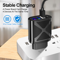 Nouveau chargeur mural 3 ports USB PD QC3.0 Type-C 2.4A avec entrée AC pour iPad, montre et téléphones mobiles