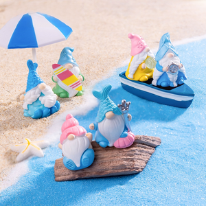 Nueva Figura de <span class=keywords><strong>Gnomo</strong></span> Oceánico de Microresina para Pascua, Decoración DIY, Accesorio de Regalo Festivo, Pequeño Adorno - Product Image 2