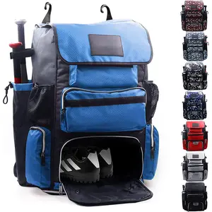 custom fashion New baseball backpack Softball backpack blue with hook can carry large capacity training equipment sport bag