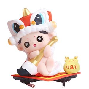 ของขวัญใหม่ จิน รุ่ยฟู วา ของตกแต่งขนาดเล็ก ตุ๊กตาฟูวาสุดน่ารัก ของตกแต่งปีมังกร ขายส่ง - Product Image 5