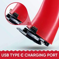 2 pièces de klaxons pour casque de moto, LED, rechargeables par USB