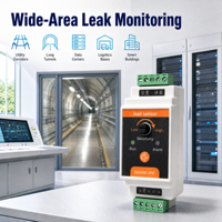 Système de détection de fuites d'eau 1500 mètres RS485 Modbus RTU – Contrôleur non localisateur pour tunnels, centres de données, entrepôts