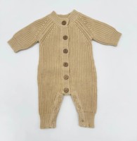 Combinaison en tricot pour bébé, printemps et automne 2026, nouveau-né, unisexe, respectueuse de l'environnement, mode, pull, combinaison