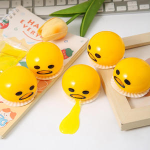 Squishy Funny <b>Egg</b> Yolk Squeeze <b>Toys</b> Vomit Custard Stress Ball Creative Stress Relief Sticky Decompression <b>Toys</b> for Kids - Product Image 3