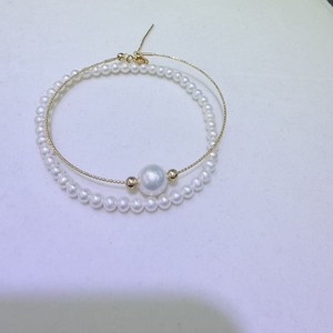 Conjunto de Pulseras de Perlas de Agua Dulce Lulutong Versátiles de 3-4 Pares, 9-10 mm, Diseño Clásico Redondo con Luz Intensa - Product Image 1