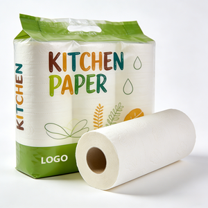 Vente en gros d'usine, rouleaux de cuisine jetables écologiques en pâte de bois vierge absorbante 3 plis, différentes tailles - Product Image 2