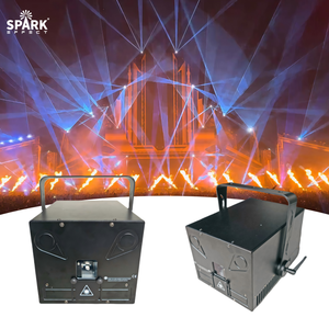 Projecteur laser de scène DJ <span class=keywords><strong>SP</strong></span> 30W 35kpps pleine couleur DMX512, angle de balayage 3D 60°, durée de vie 10 000 heures, pour mariage et fête - Product Image 1