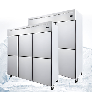 Congélateur vertical en acier inoxydable à 6 portes de qualité supérieure, idéal pour les hôtels, restaurants et supermarchés de services alimentaires - Product Image 3