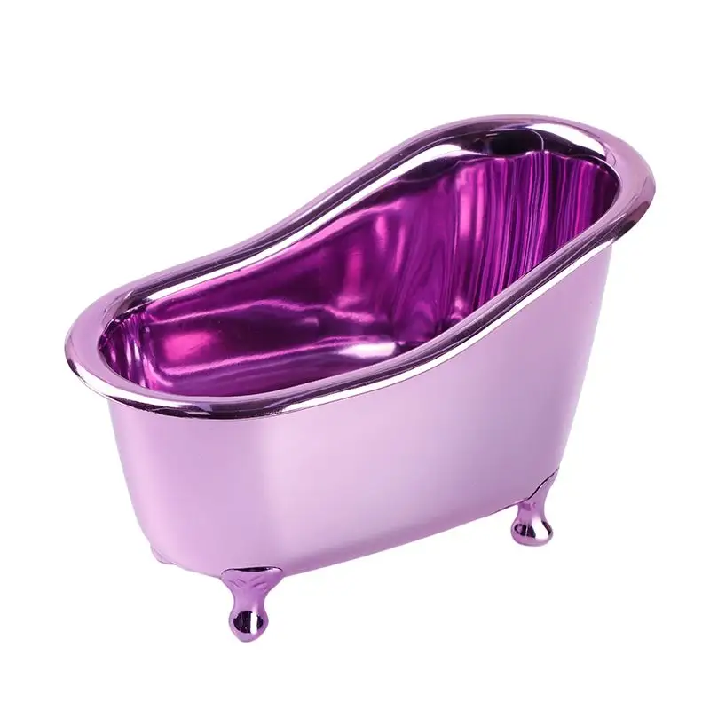 Bañera de bebé de tamaño Mini transparente, decoración de baño interior, color dorado y rosa, transparente, nuevo diseño, 2021