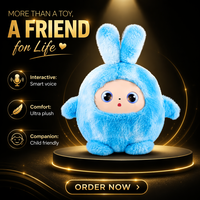 Giocattolo di Peluche Interattivo con Chat Vocale AI, Animale di Peluche Intelligente con Dialogo Interattivo