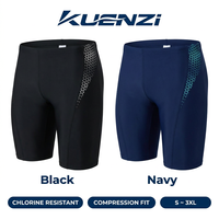 Maillots de bain athlétiques personnalisés Kuenzi avec logo, vente en gros d'usine, jammers de natation en nylon, maillots de bain de compétition à marque privée pour hommes