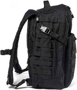 Sac à dos tactique en denim de style militaire 37L, sac à dos d'extérieur avec système MOLLE, compartiment pour ordinateur portable, doublure en nylon - Product Image 6