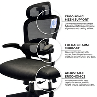 Chaise de bureau ergonomique en maille écologique 2025 – Confortable et tendance pour le télétravail – Vente flash