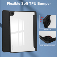 Étui de tablette transparent à coque souple ultra-mince pour Samsung Galaxy Tab A11 Plus A9 PLUS 11'' avec emplacement pour stylet, fabriqué en usine