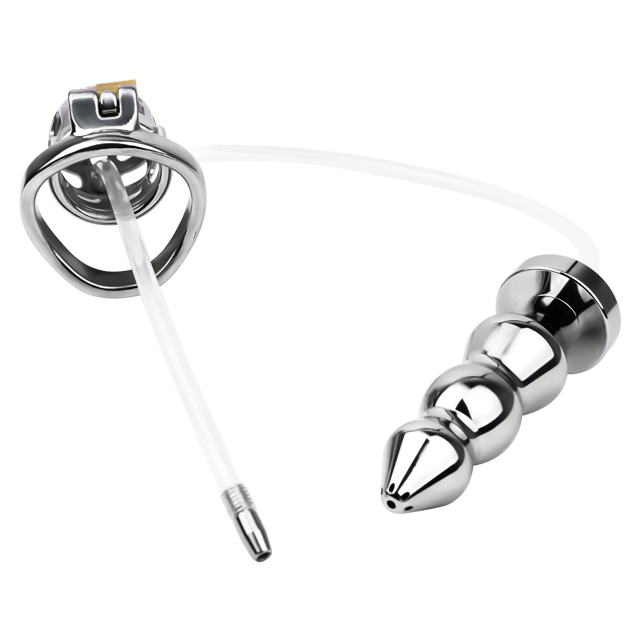 bague courbée+L-argent