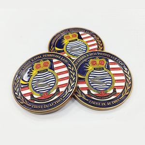 Fabricante de Monedas de Desafío Personalizadas, Monedas de Colección de Latón con Logotipo Personalizado OEM, Monedas de Desafío de Metal Esmaltado - Product Image 1