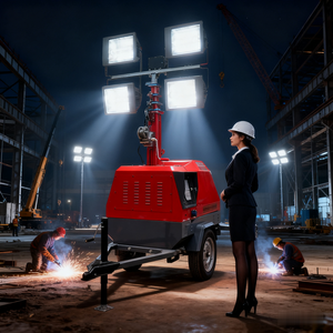 Superventas 2025 Nueva torre de luz portátil móvil con gasolina o diesel Gener Light Tower - Product Image 2