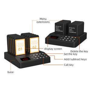 Sistema de Llamada Inalámbrico JT-p70/P71 para Restaurantes, Cafeterías, Hoteles, Bancos, Buscapersonas con Vibración y Número de Mesa - Product Image 6