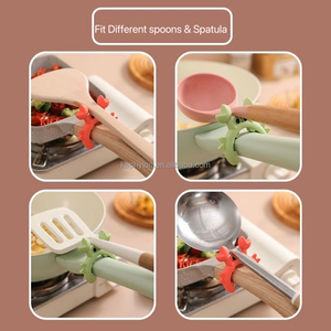 Protège-Plat en Silicone en Forme <span class=keywords><strong>de</strong></span> <span class=keywords><strong>Crabe</strong></span> Durable Anti-Débordement, Support <span class=keywords><strong>de</strong></span> Rangement pour Ustensiles <span class=keywords><strong>de</strong></span> Cuisine, Repose-Spatules et Cuillères, Pinces <span class=keywords><strong>de</strong></span> Cuisson - Product Image 3