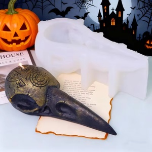 Stampi in Silicone 3D a Forma di Teschio di Aquila per Halloween, per Resina, Candele, Gesso, Decorazioni Gotiche per Feste e Casa - Product Image 4