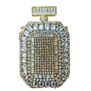 Bolso de mano de noche con diamantes de imitación para mujer, cartera de boda con cristales, bolso de mano brillante desmontable para invitadas de boda - Product Image 6