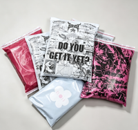 Enveloppes d'expédition en polyéthylène imprimées colorées, auto-adhésives, sacs d'expédition en plastique, pochettes d'expédition personnalisées pour les marques de vêtements