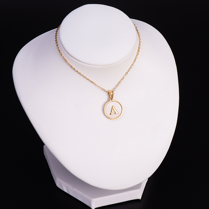 LiveZou Initial Necklace – 18K Gold Plated Letter Pendant, Adjustable Chain, Personalized A-Z Alphabet