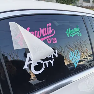 UV-Proof Custom Vinyl Transfer Car Window Stickers Die Cut Logo For Outdoor Use Advertising Window Stickers