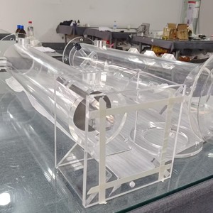 Tubo de Columna de Intercambio Iónico de Acrílico Transparente PMMA Redondo Personalizado con Brida para Uso en Laboratorio, con Tamaño y Proceso de Moldeo Personalizados - Product Image 3