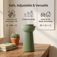Diffuseur de parfum pour voiture K-Air, design en forme d'entonnoir, avec induction par vibration, pompe haute puissance, 20 ml, anti-fuite, pour la maison et la voiture